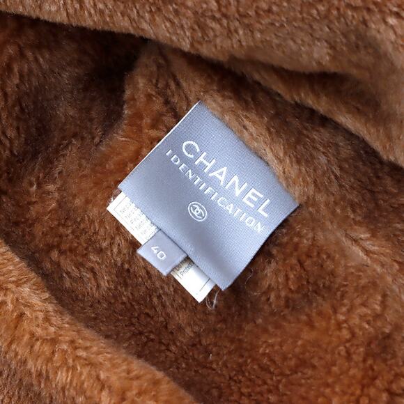 Authentic CHANEL Vintage Sports Line Bomber Jacket 2001 Shawl Blue Ski Snow - Picture 11 of 12